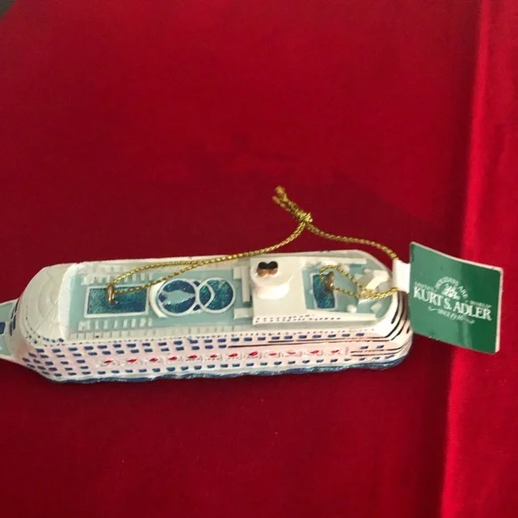 Kurt S Adler Cruise Ship Christmas Ornament - Picture 4 of 5
